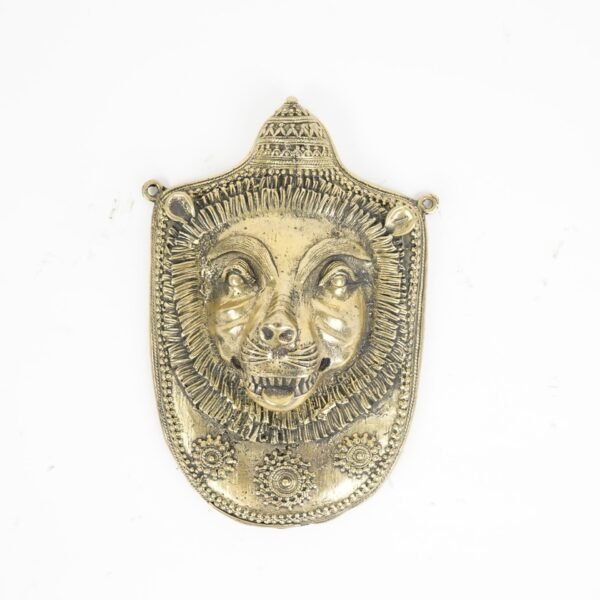 Dhokra Lion Face Mask