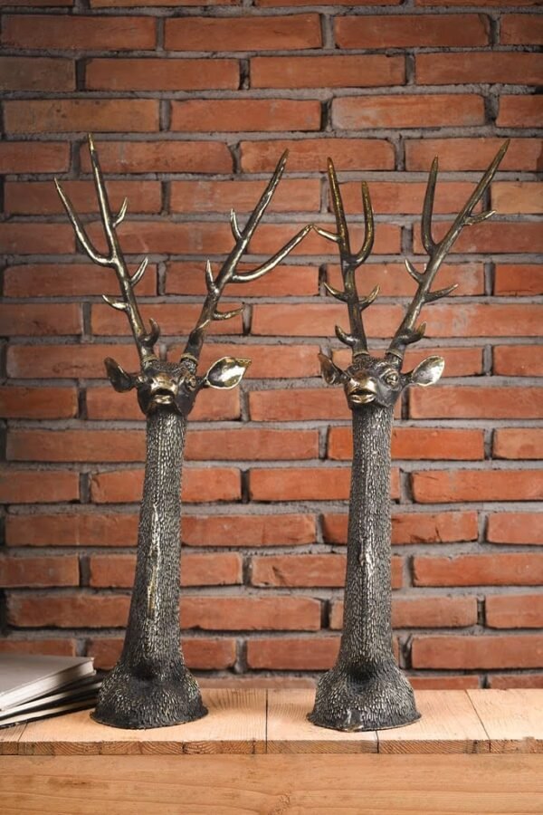 Deer Head Antique Statue