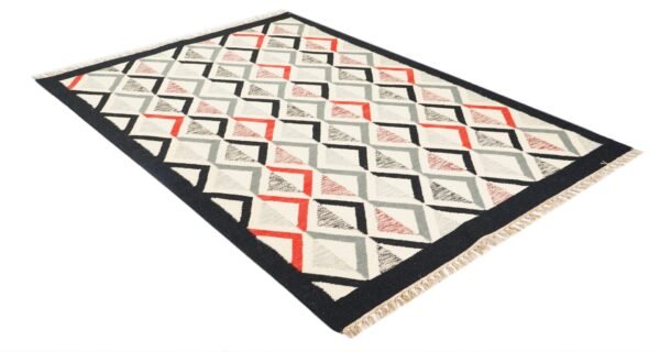 Zigzag Mirage Hand Woven Cotton Rug