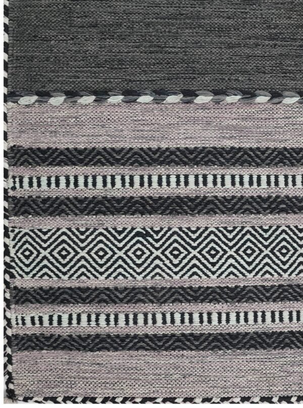 Ashford Slate Hand Woven Cotton Rug