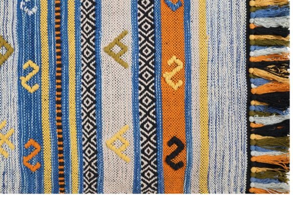 Nomadic Horizon Hand Woven Cotton Rug