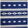 Indigo Horizon Hand Woven Cotton Rug