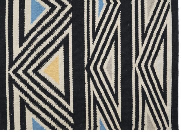 Midnight Mirage Hand Woven Cotton Rug