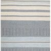 Harbor Stripes Hand Woven Cotton Rug