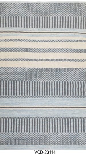 Harbor Stripes Hand Woven Cotton Rug