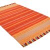 Sunset Stripes Hand Woven Cotton Rug