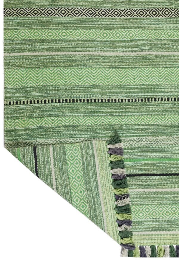 Meadow Lines Hand Woven Cotton Rug