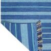 Azure Tides Hand Woven Cotton Rug