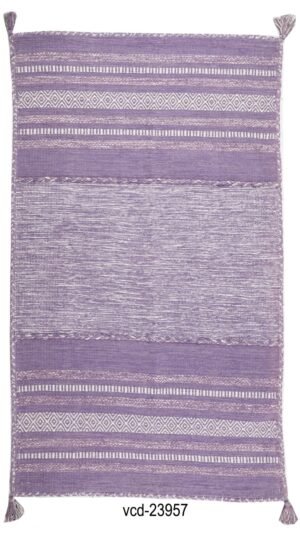 Lavender Bliss Hand Woven Cotton Rug
