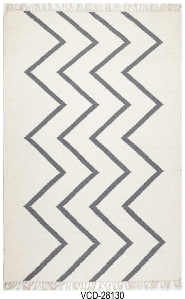 ZigZag Mirage Hand Woven Cotton Rug
