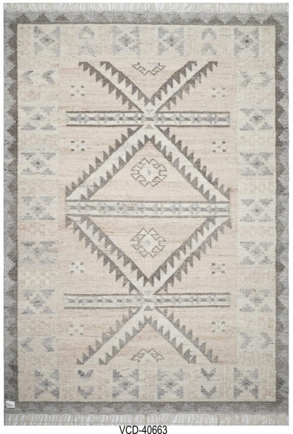 Aravalli Hand Woven Woolen Kilim Rug