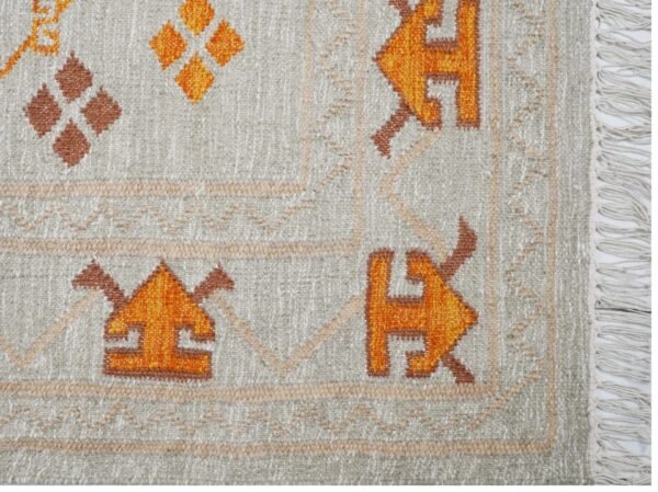 Rudra Hand Woven Woolen Kilim Rug