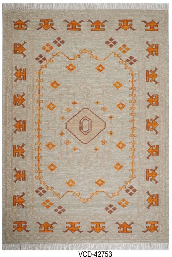 Rudra Hand Woven Woolen Kilim Rug