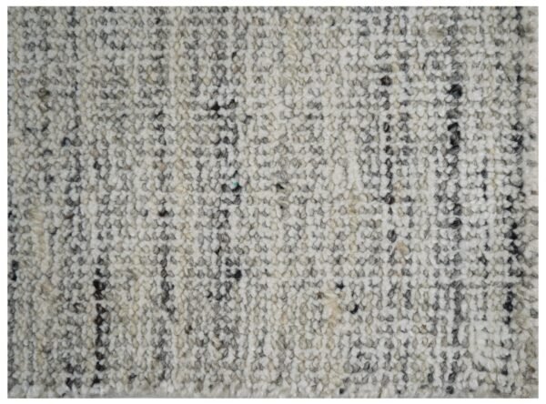 Moonlit Grey Handloom Woolen Carpets