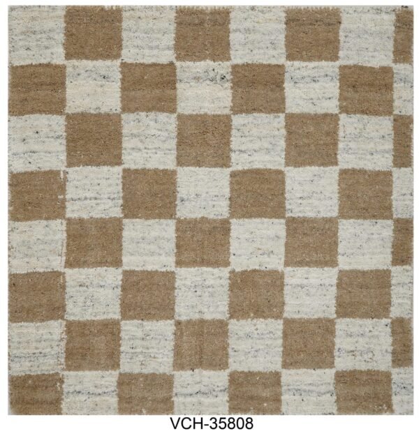 Chesswood Brown Handloom Woolen Carpets and Rugs