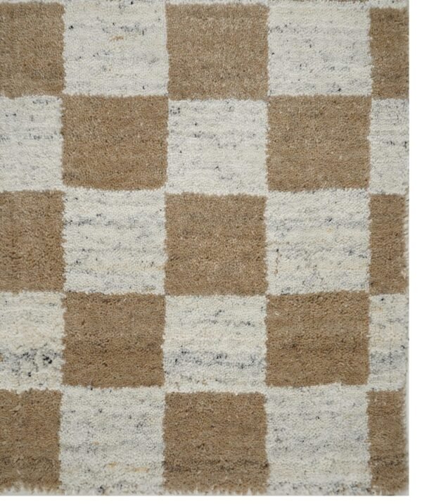 Chesswood Brown Handloom Woolen Carpets and Rugs