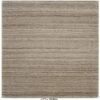 Striata Brown Wool Weave Handloom Woolen Carpets and Rugs