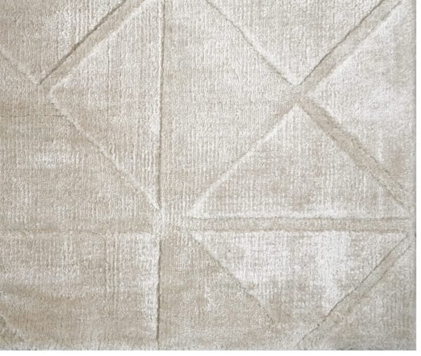 Celestial Grid Handloom Viscose Carpets & Rugs