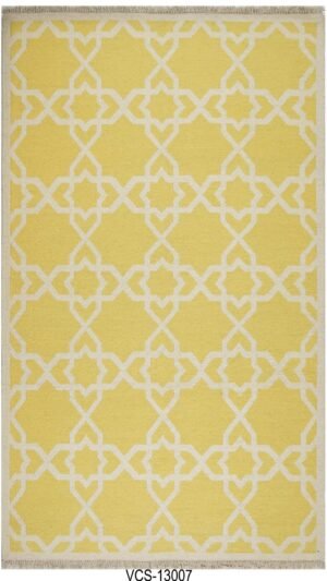 Zariah Lattice Hand Knotted Woolen Soumak Carpets