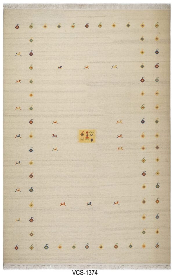 Noor Beige Hand Knotted Soumak Carpets