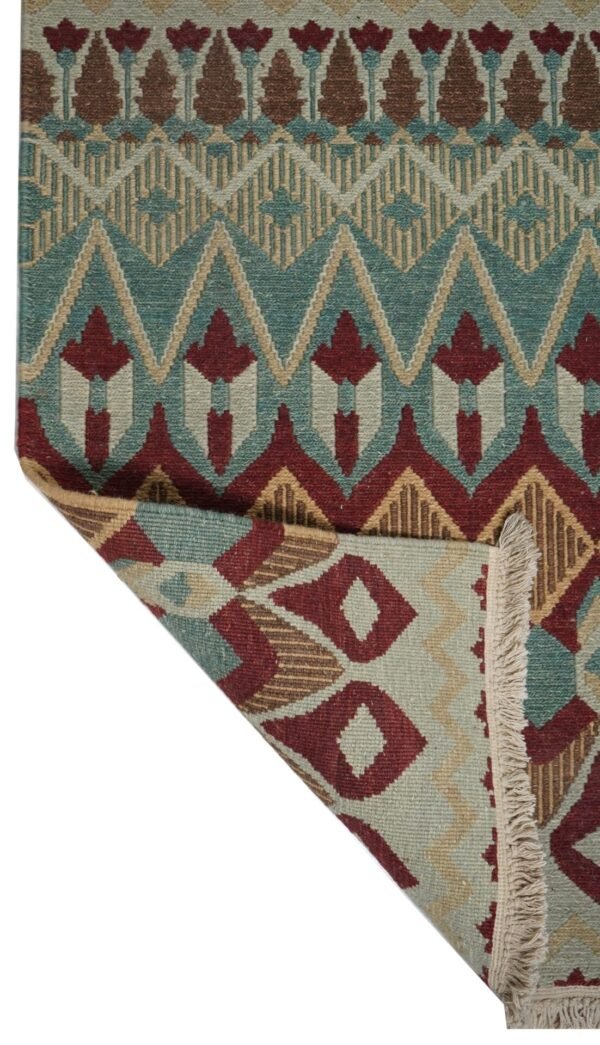 Azure Mirage Hand Knotted Soumak Carpets