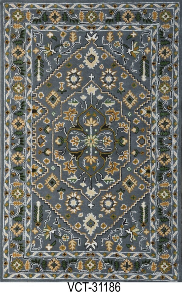 Mehfil Grey Hand Tufted Woolen Carpets