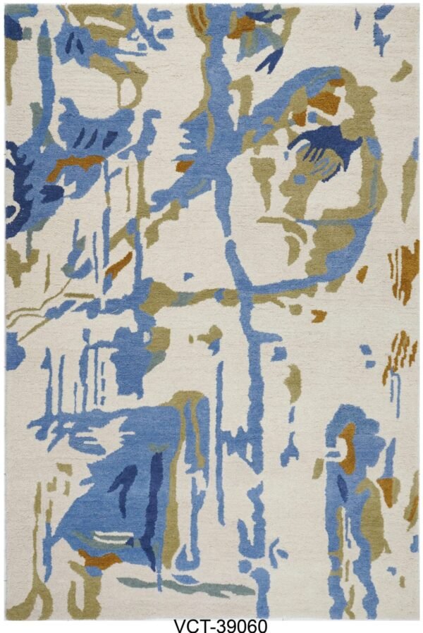 Azure Vision Hand Tufted Woolen Carpets
