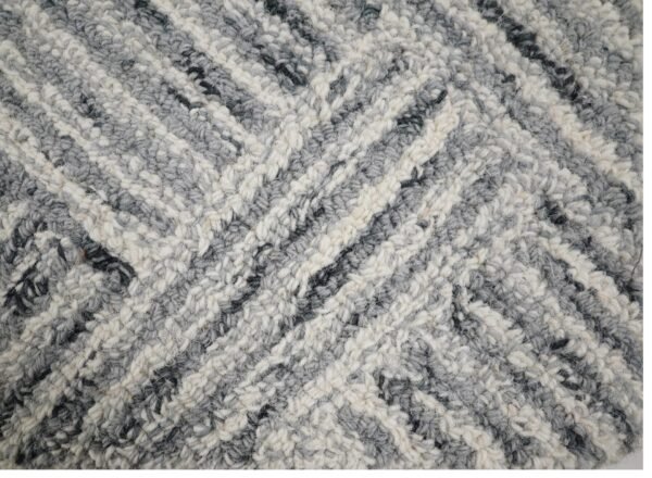 Grey Chevron Hand Tufted Broadloom Roll Carpets