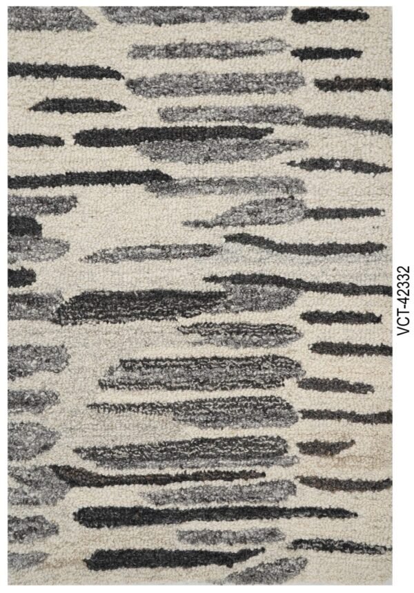 Monochrome Brushstroke Hand Tufted Broadloom Roll Carpets