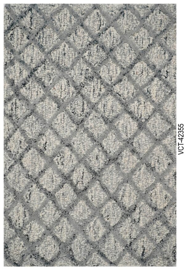 Grey Lattice Broadloom Roll Carpets