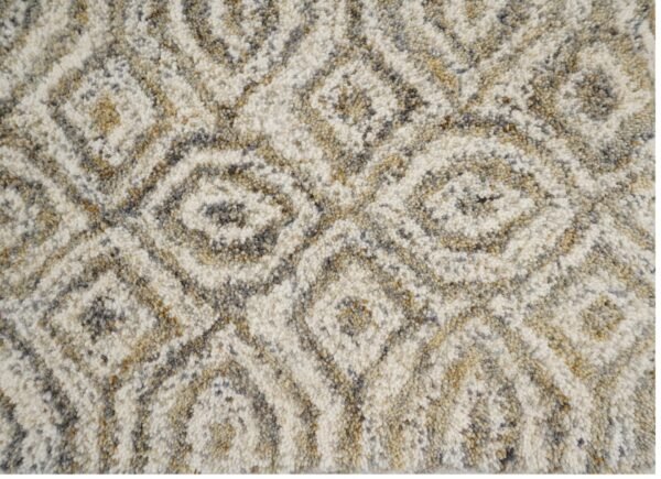 Sandstone Diamond Hand Tufted Broadloom Roll Carpets