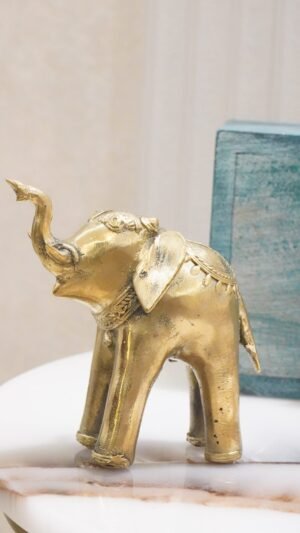Dhokra Art Elephant Statue