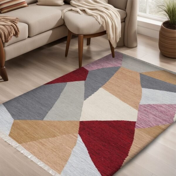 Avant Garde Kilim Hand Woven Woolen Rug