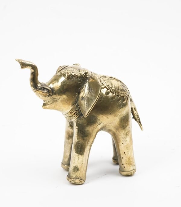 Dhokra Art Elephant Statue