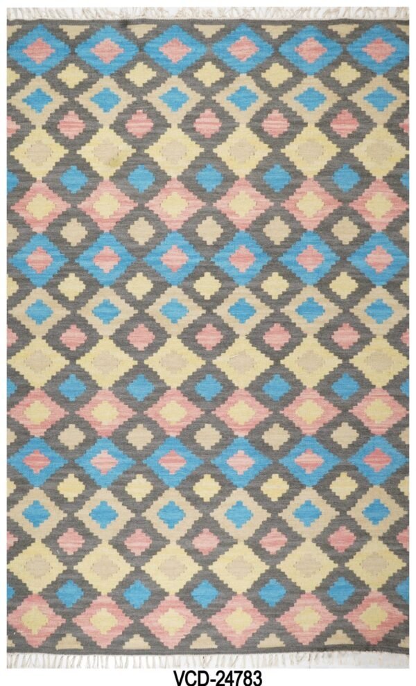 Kashi Kilim Hand Woven Woolen Rug