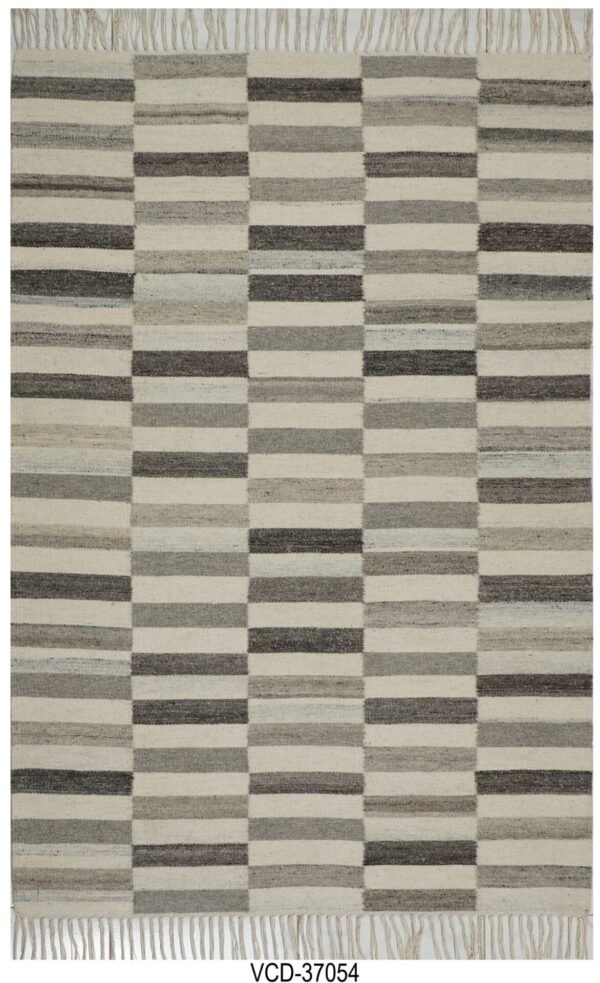 Zara Stripes Hand Woven Woolen Rug