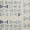 Azure Hourglass Hand Woven Woolen Rug
