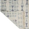 Azure Hourglass Hand Woven Woolen Rug