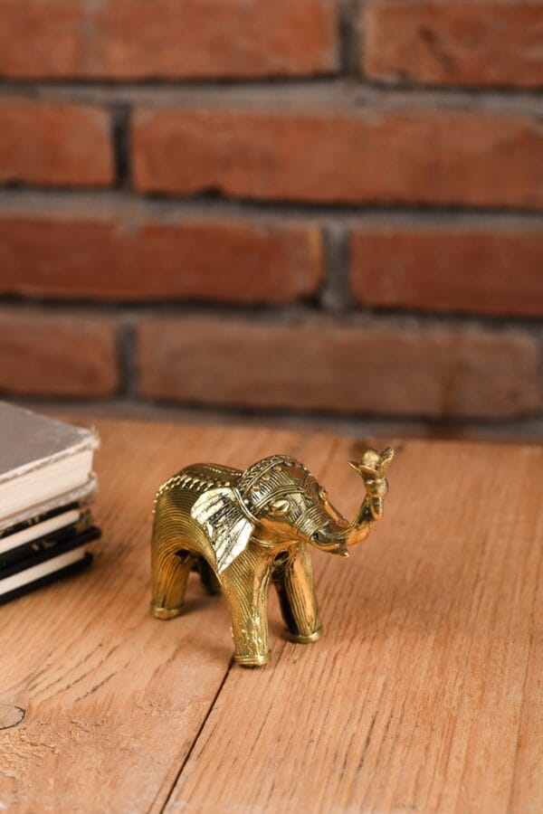 Small Elephant Dhokra Art