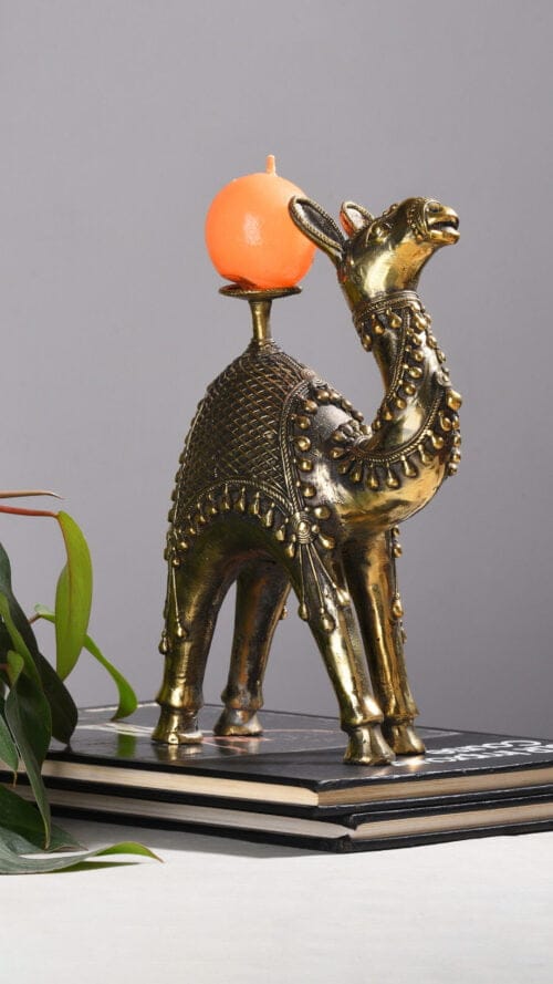 Camel Lamp Statue for Home Decor