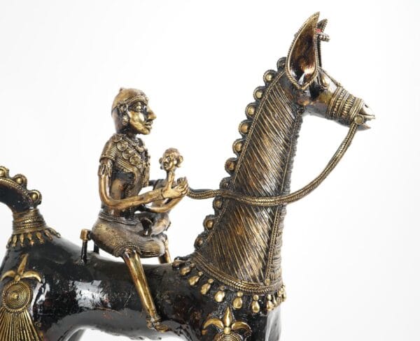 Dhokra Horse Statue