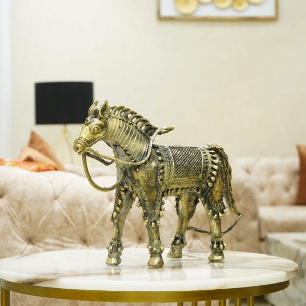 Dhokra Horse Statue