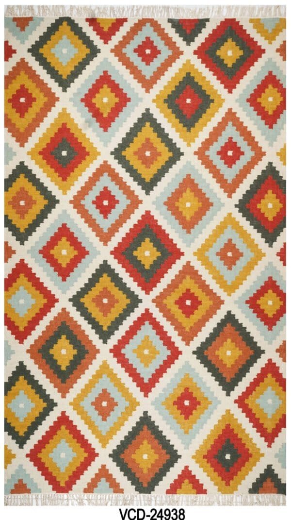 Navrang Modern Hand Woven Woolen Rug