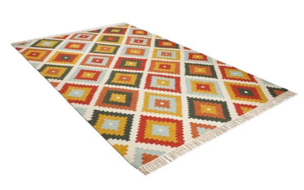 Navrang Modern Hand Woven Woolen Rug