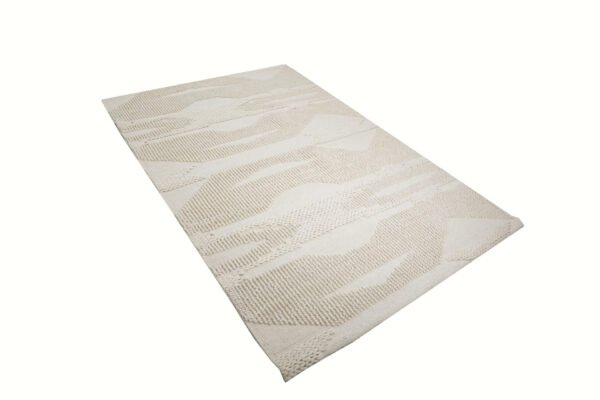 Ivory Serenity Hand Woven Woolen Rugs