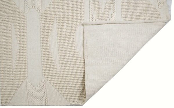 Ivory Serenity Hand Woven Woolen Rugs