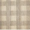 Beige Checkered Harmony Hand Woven Woolen Rugs