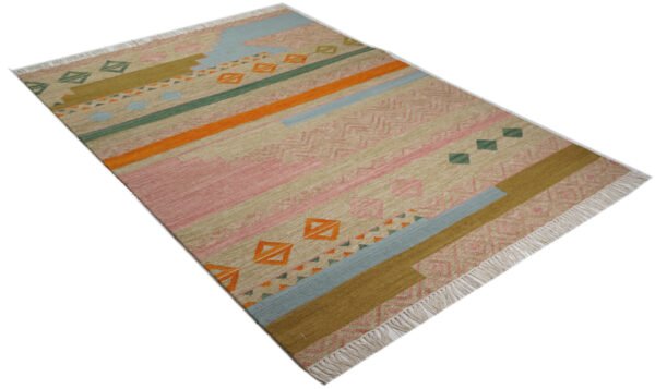 Satrangi Steps Hand Woven Woolen Carpets