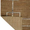 Square Link Brown Hand Woven Jute Rugs