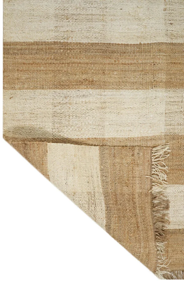 Ivory Bandhani Hand Woven Jute Rugs